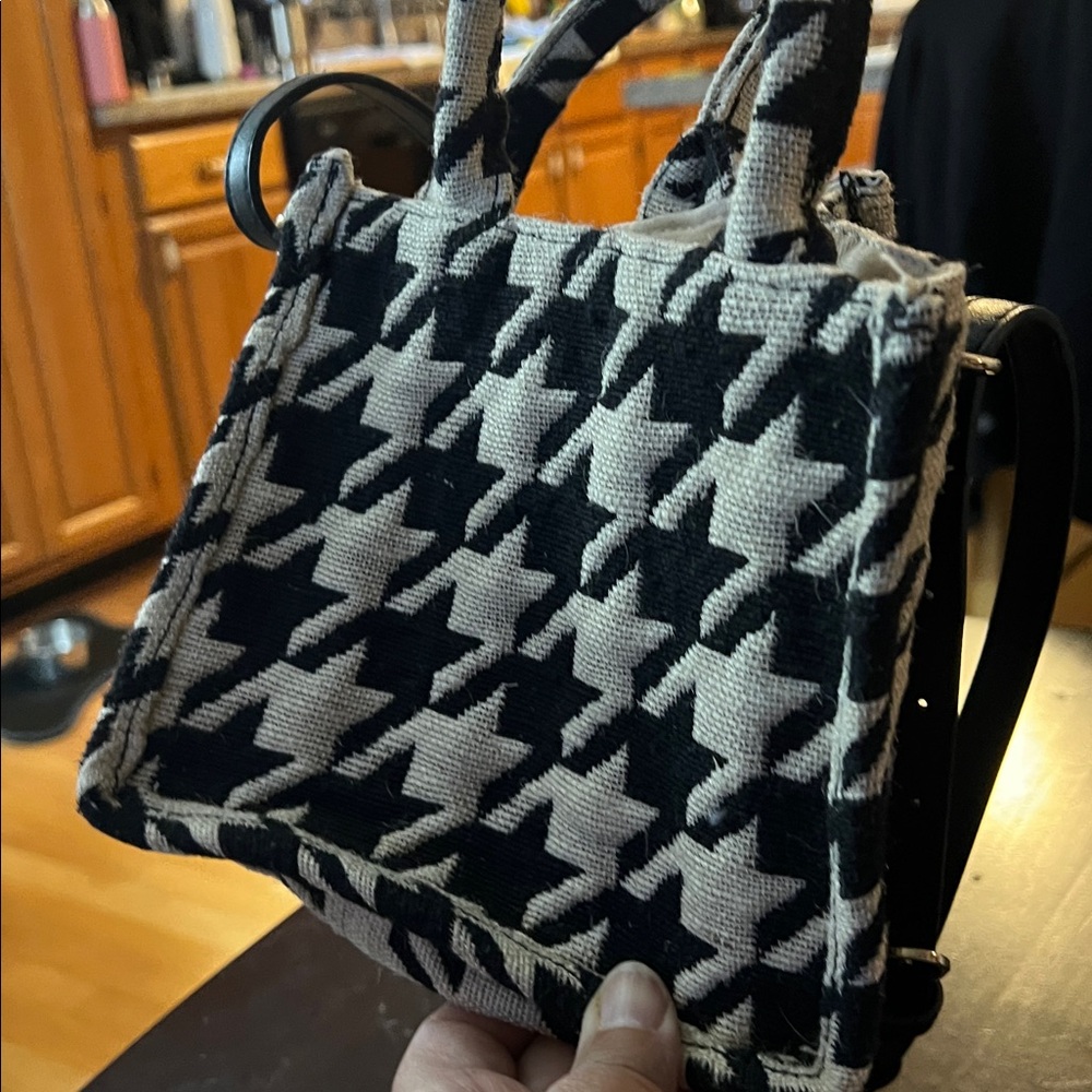 H&M Houndstooth Mini Tote Bag